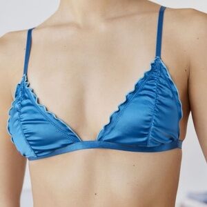 Urban Outfitters Out From Under Miranda Tease Satin Triangle Bralette